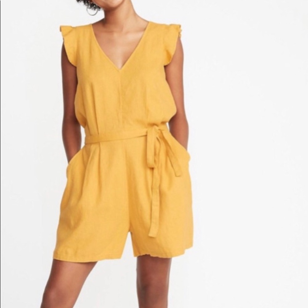 Old Navy Linen Romper NWOT